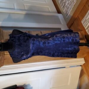 All That Jazz 100% Ryan silky dark blue dress.
